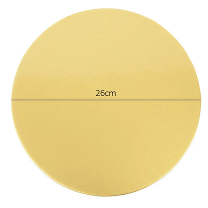 Round Cake Board Set (10/16/22/26cm) – Disposable Paper Bases for Cupcakes & Desserts