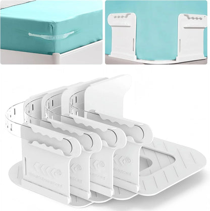4pcs Heavy Duty Bedsheet Corner Tightener Clips – Durable Bed Sheet Grippers for Secure Fit & Protection