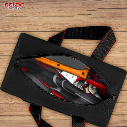 DELIXI ELECTRIC Tool Bag - Portable Oxford Cloth Storage Organizer for Electricians, Carpenters & Repairs