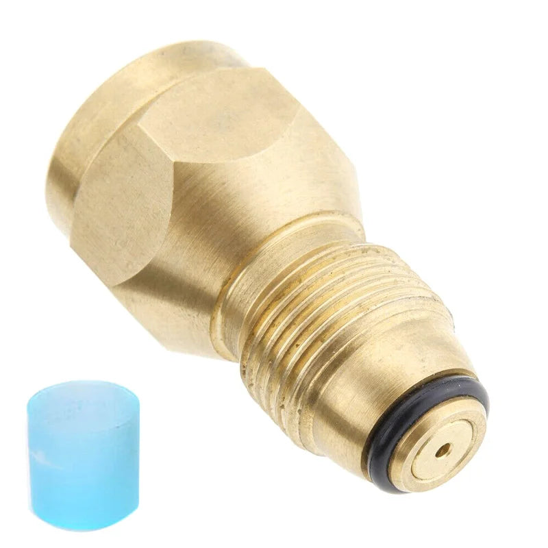 Propane Tank Refill Adapter - Brass Gas Cylinder Canister Filler Coupler
