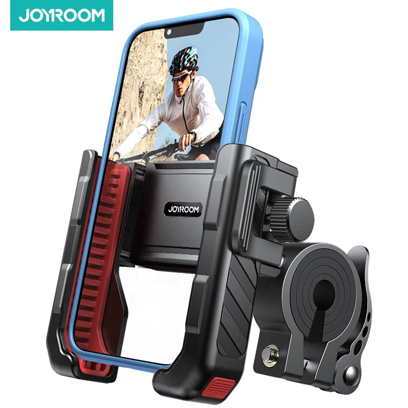 Joyroom 2024 Universal Bike & Motorcycle Phone Holder – One-Hand Operation Shockproof Mount for 4.7-7" Phones