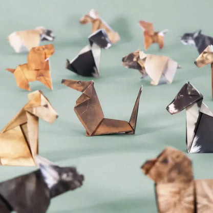 Creative DIY Paper Folding Set – Handmade Cats, Dogs & Dinosaur Animal Origami Kit