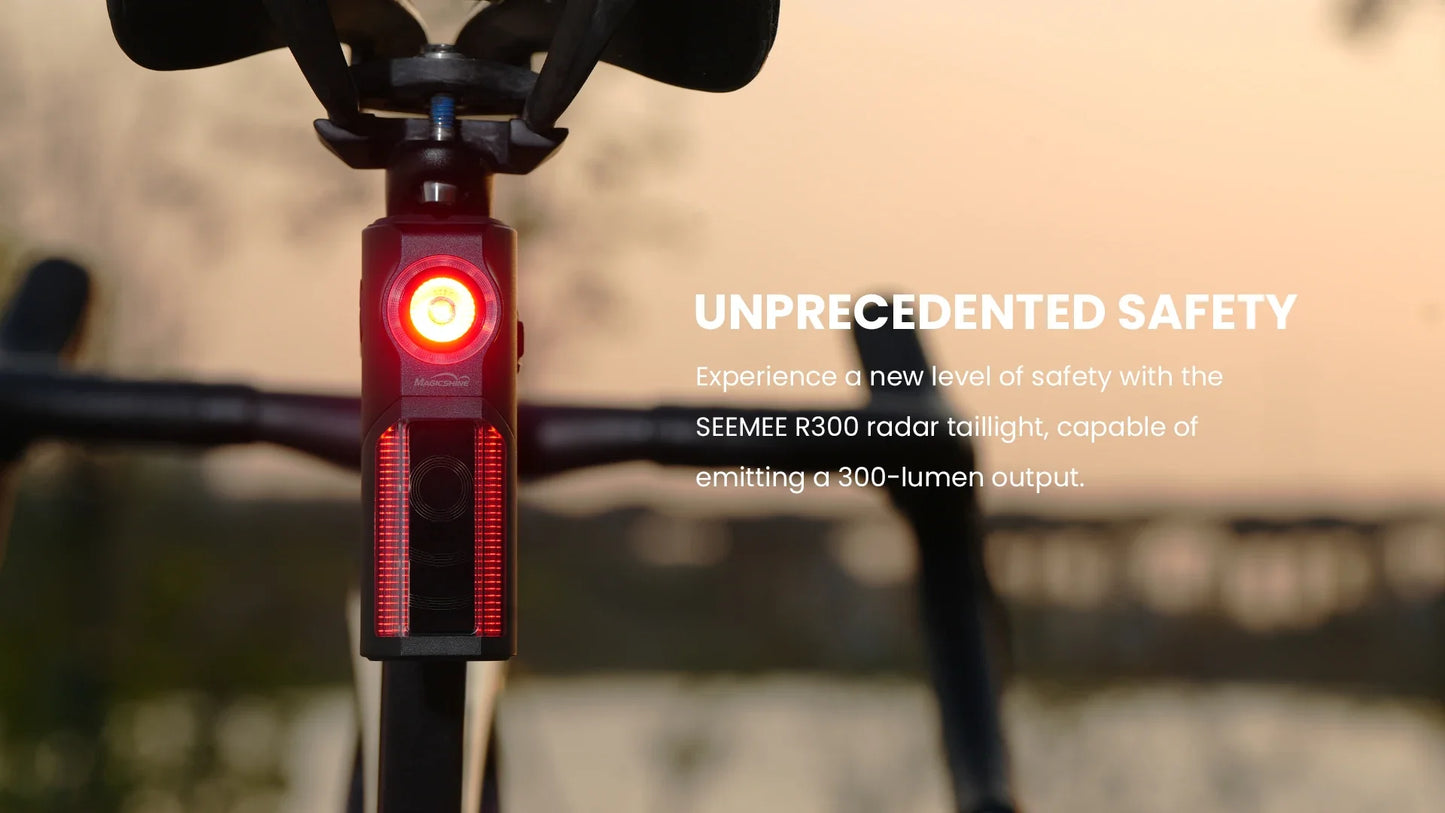 Magicshine Smart Bike Radar Tail Light – Rear View Cycling Taillight Compatible with GPS Bike Computers & Smartwatches