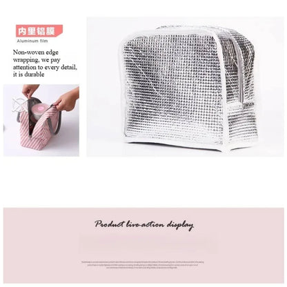 Portable Thermal Lunch Bag – Insulated Large Capacity Lunch Box Storage Bag for Children’s School and Picnic