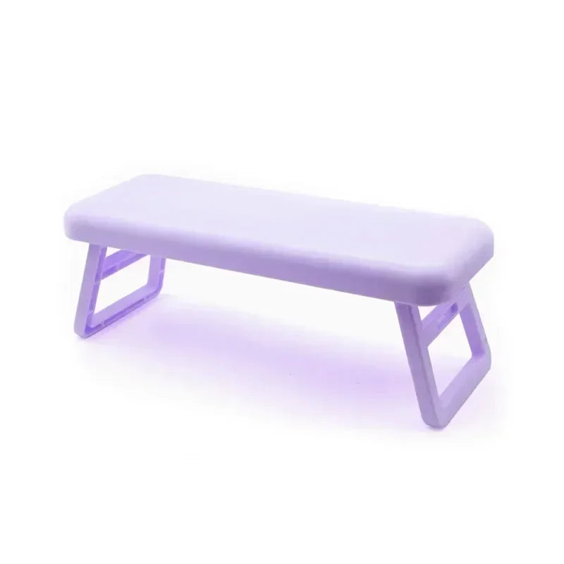 Folding Nail Hand Manicure Armrest Pillow – Cushion Holder & Sponge Support Mat for Table Desk, Nail Polish Practice & Salon Use