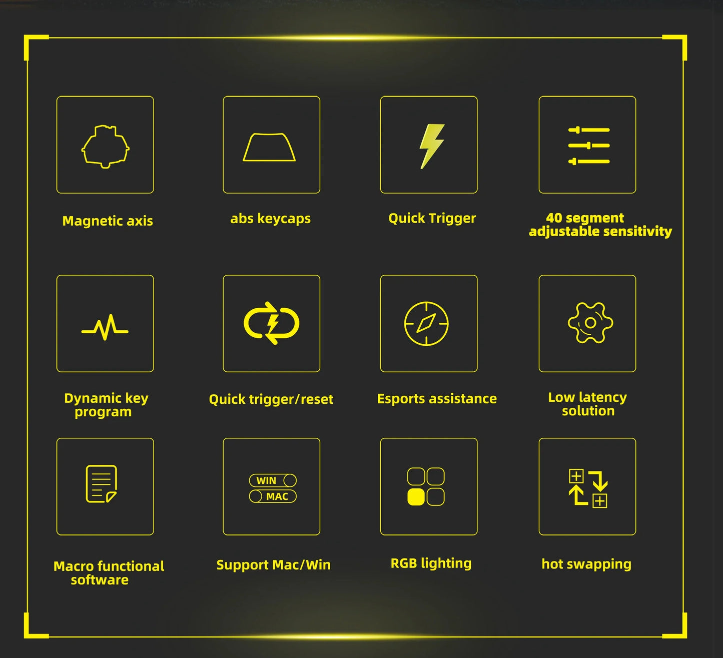 HE30 One-Handed Mechanical Gaming Keyboard – 29 Keys with Magnetic Switch, Smart Speed & Quick Trigger for E-Sports