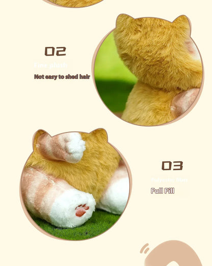 Kawaii Mofusand Shark Cat Keychain — Cartoon Cross-Dressing Doll Pendant for Backpack Decor