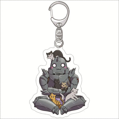 Fullmetal Alchemist Edward Elric Acrylic Keychain – Anime Bag Charm & Creative Gift Keyring