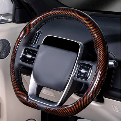Universal 36-38cm Car Steering Wheel Cover — Non-Slip, Breathable, Fits Round & D-Shaped Wheels