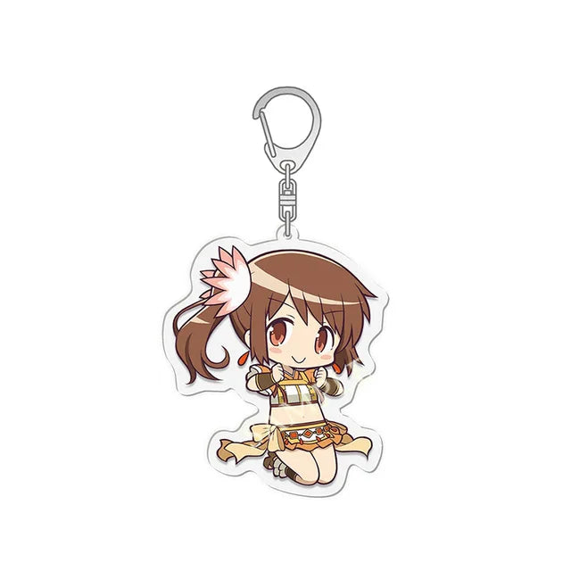 Puella Magi Madoka Magica Anime Keychain – Kaname, Akemi, Homura, Miki, Sayaka, Tomoe, Mami & Kyoko Fan Gift Keyring