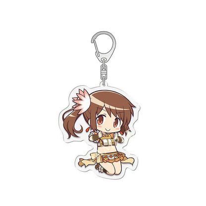Puella Magi Madoka Magica Anime Keychain – Kaname, Akemi, Homura, Miki, Sayaka, Tomoe, Mami & Kyoko Fan Gift Keyring