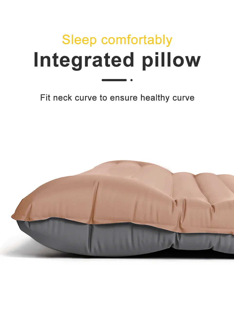 Ultralight Self-Inflating Air Mattress - Thick Splicing Sleeping Pad for Beach, Picnic, and Camping Tent