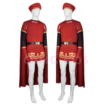 Lord Farquaad Cosplay Costume — Shrek Halloween & Carnival Outfit with Wig for Anime & Role-Playing Parties