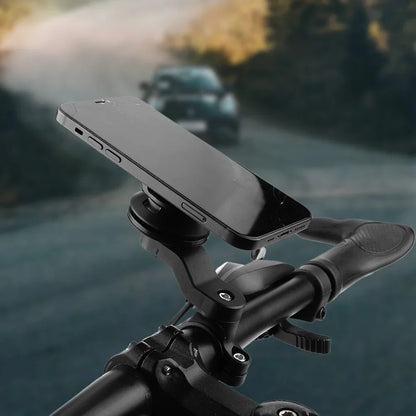 Quad Lock Motorcycle & Bike Phone Holder – 360° Rotatable Stand, Navigation Support, Secure Bracket for Bicycle