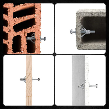 Heavy Duty Hollow Wall Anchor Screws Gun: Metal Tool for Plasterboard Fixing - Cheville Molly Bolt Installation