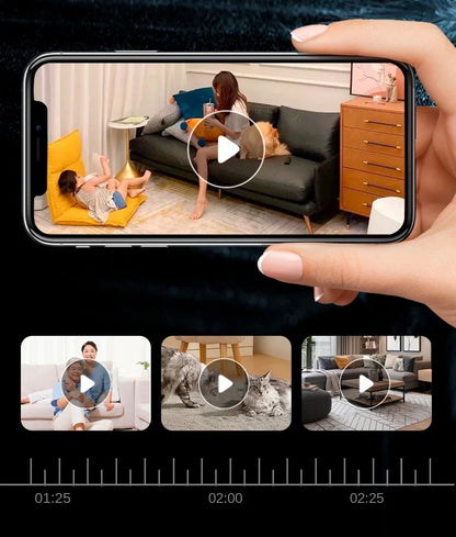 1080P HD WiFi PTZ IP Camera – Smart Home Security Robot with Auto Tracking for Baby & Pet Monitoring