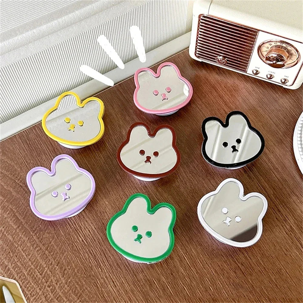 INS Cute Rabbit Phone Griptok – Foldable Ring Holder Stand, Korean Style Phone Accessory Gift for iPhone