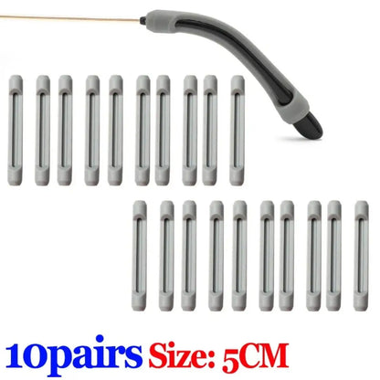 10/20pcs Anti-Slip Silicone Glasses Sleeves — Eyewear Ear Hook Protectors & Anti-Drop Accessories