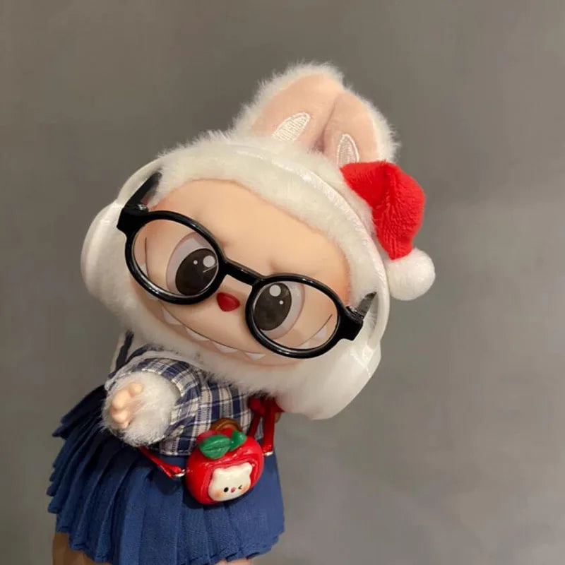 Labubu Sitting Party Plush Headband – Kawaii Hair Band Toy Decoration & Gift with Labubu2 Clothes   1/2