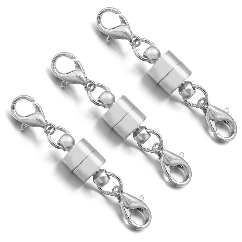 Magnetic Jewelry Clasps - Copper Double Lobster Clasp Connectors for DIY Bracelets & Jewelry Making
