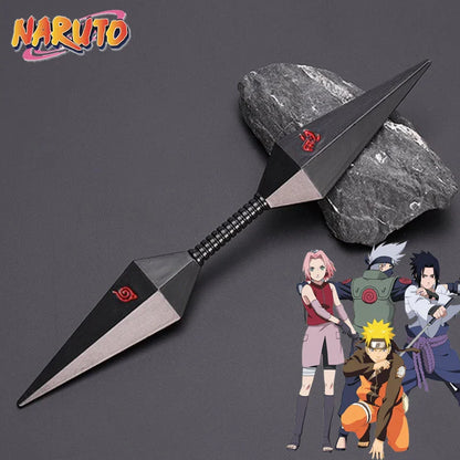 Anime Naruto Weapon Keychain Set – Metal Models of Asuma, Zabuza Sword, Kisame, Hidan, Minato Kunai & Flying Thunder God Cosplay Toys for Boys