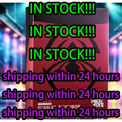 Mess Toys Scarlet Spider Action Figure – Kaine Parker Black Suit Symbiote Anime Collectible Toy Gift