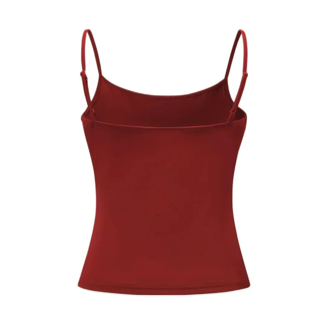 Women’s Slim Strap Tank Top – Breathable Summer Sleeveless Casual Top