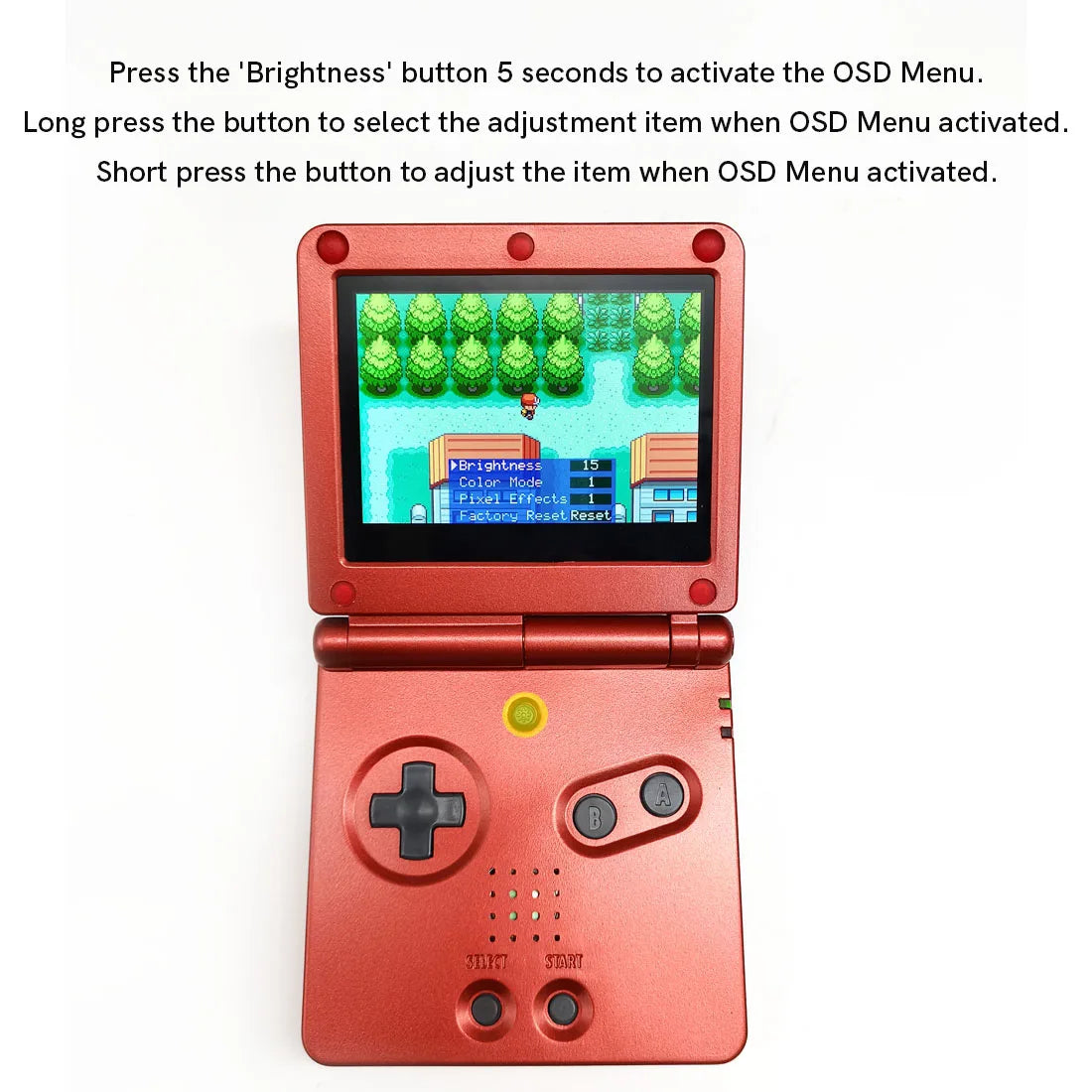 HISPEEDIDO V5 Laminated GBA IPS Backlight Screen Kit — Easy Install with Shell for GameBoy Advance SP, No Cutting Needed