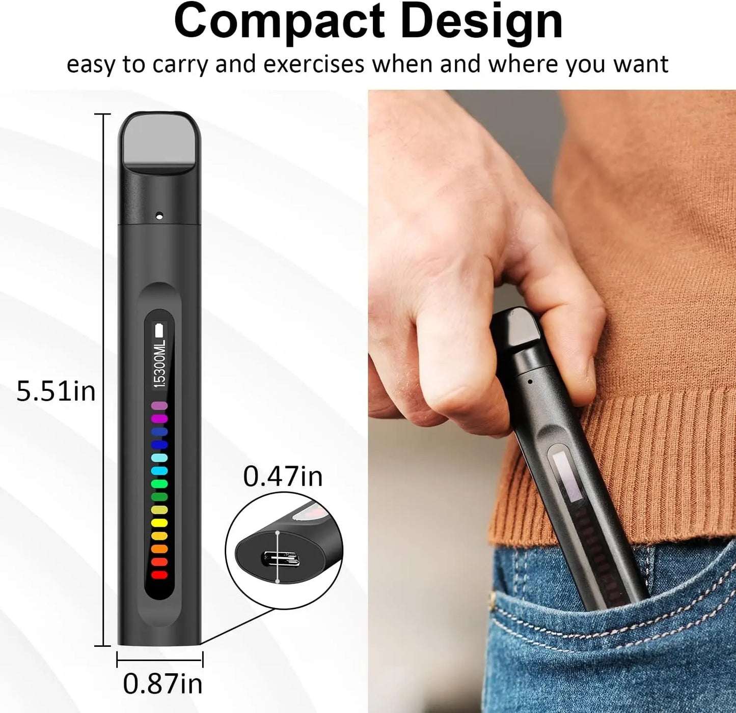 Smart Breathing Trainer Device with App — Breath Monitor for Lung Strength and Exercise