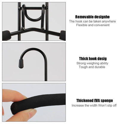 Wall-Mounted Clothes Drying Rack – 5-Layer Detachable Indoor Hanger for Space-Saving Home Storage