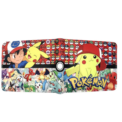 MINISO Pikachu Cartoon Wallet – PU Fashionable Short Purse for Men and Women