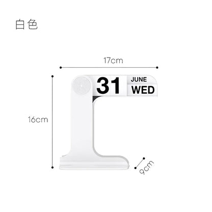 INS Design Desktop Flipping Calendar 2025-2024 – Creative Modern Office & Living Room Decor