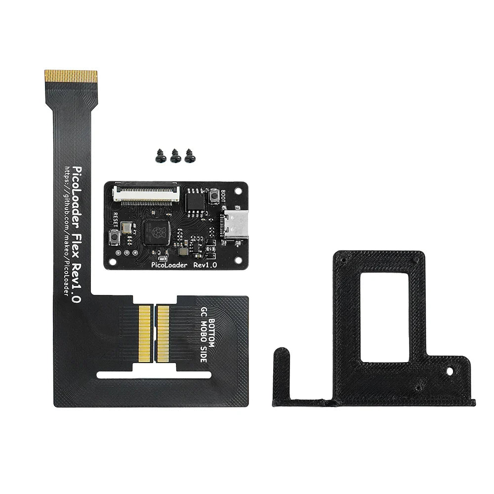 RetroScaler Black PicoLoader Flex Cable – No-Weld SD2SP2/GC2SD SDGecko for Nintendo GameCube Console