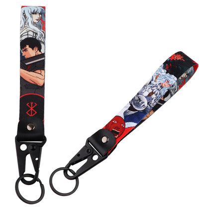 Anime Eagle Beak Keychain – Cool Short Lanyard for Phone, Badge Holder & USB Pendant