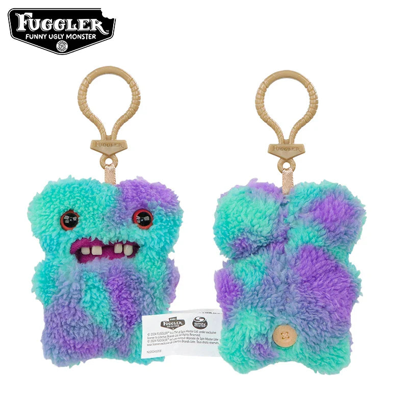 Original Fuggler Tooth Monster Keychain – Cute Wide-Eyed Plush Toy, Funny Ugly Monster Doll Pendant Gift