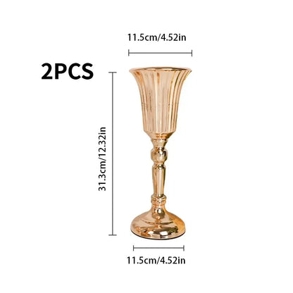 Retro Wrought Iron Flower Pots — Wedding, Dried Flower & Home Decoration Vases for Hotel & Event