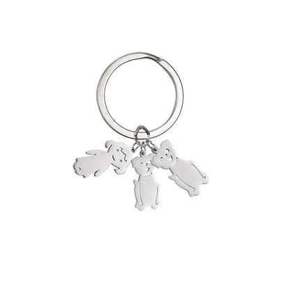 Personalized Kids & Family Keychain – Custom Name Key Chain for Mother’s Day, Couples, Boys, Girls, Pets, Mom, Dad, Baby Gift