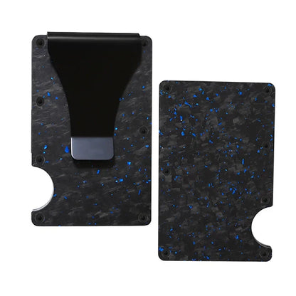 RFID Carbon Fiber Minimalist Slim Wallet for Men - Luxury Credit Card Holder Carteira Cartera Tarjetero Hombre