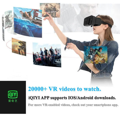 G10 IMAX 3D Virtual Reality Glasses VR Helmet for 4.7-7" Phones - Giant Screen with Game Controller Support