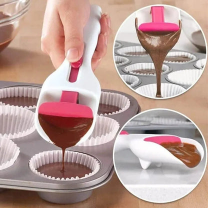 Manual Cake Batter Dispenser Scoop – Cupcake & Muffin Batter Pouring Tool for Precise Baking and Easy Mixing