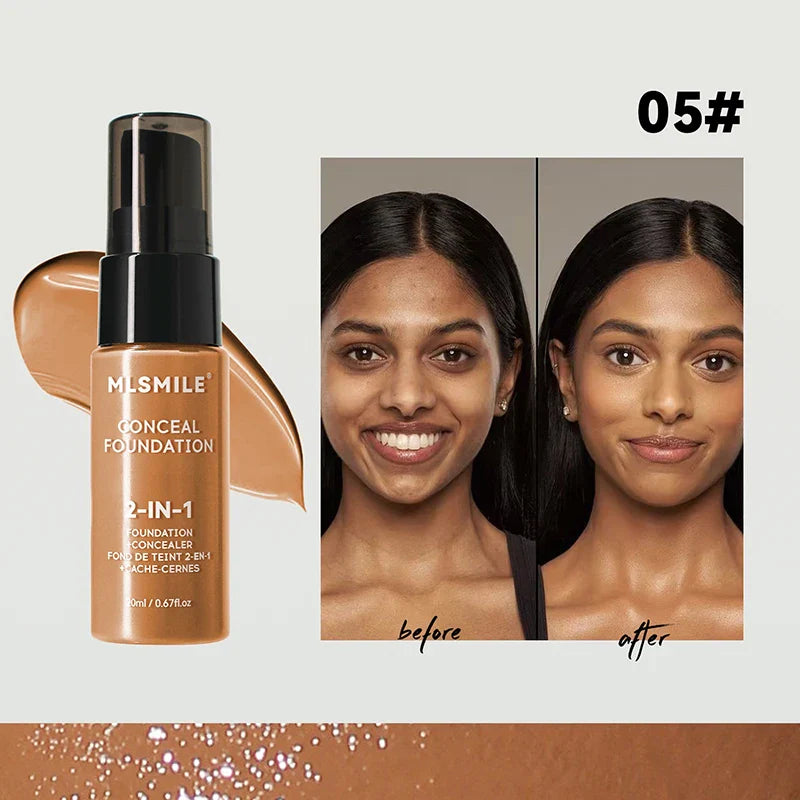 Oil-Control Matte Face Foundation Cream – Waterproof Full Coverage BBCream for Professional Makeup