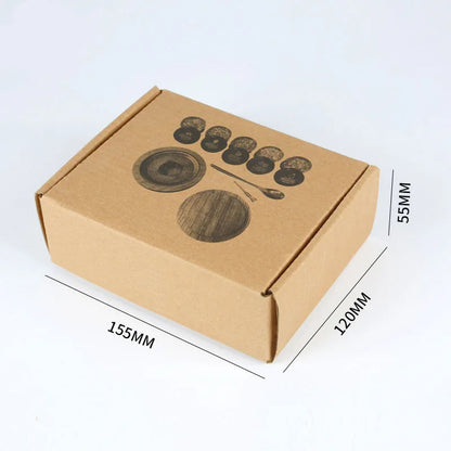 Cocktail Smoker Kit — Whiskey Wooden Smoker with Apple, Cherry, Oak & Pecan Wood Chips, Bar & Kitchen Drink Accessory