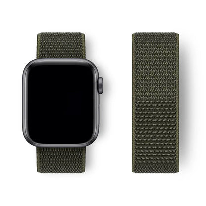 Sport Loop Strap for Apple Watch Band 40mm–49mm – Compatible with Series 3–10, SE & Ultra Adjustable Bracelet