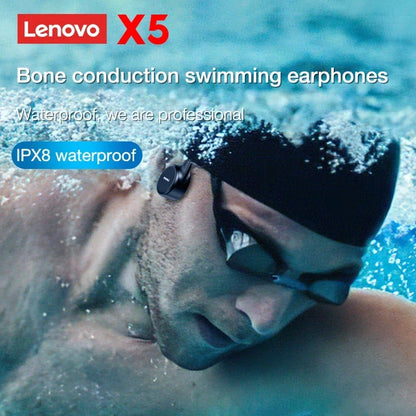 Lenovo X3 Pro Bone Conduction Earphones – Wireless Bluetooth HiFi Ear-Hook Headset with Mic, Waterproof Earbuds