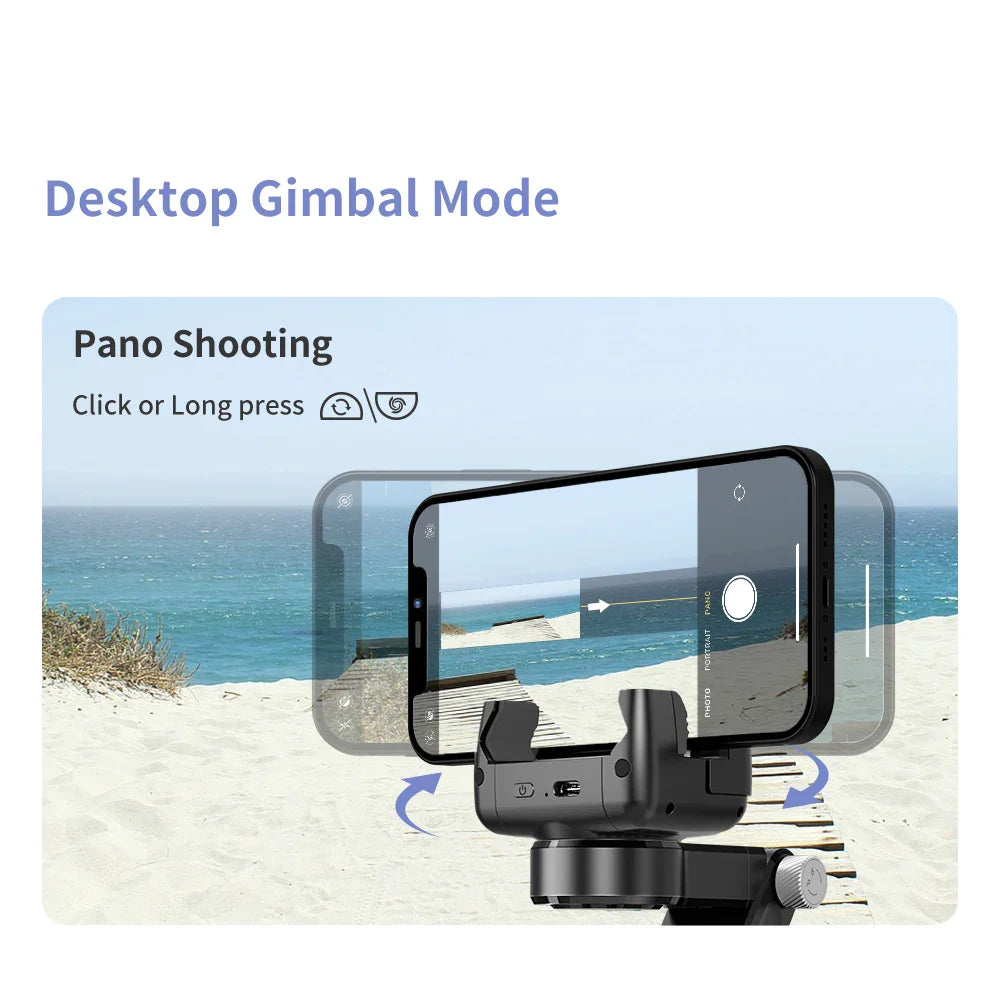 360° Rotation Gimbal Stabilizer & Selfie Stick – Tripod for iPhone & Smartphone Live Photography