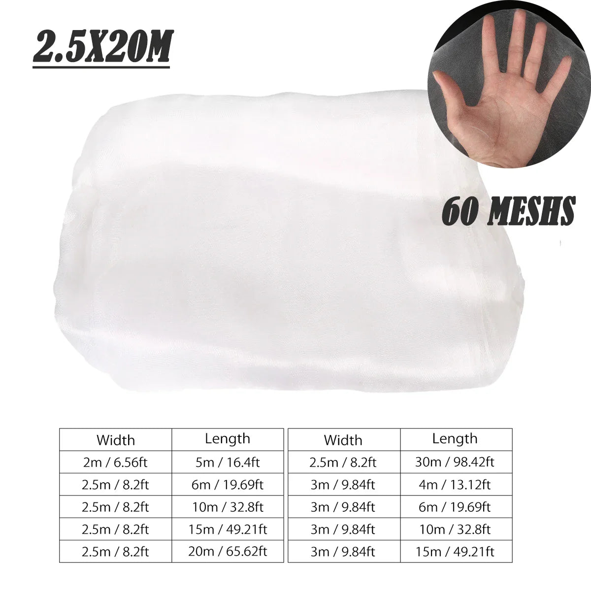 Garden Insect Protection Net – Greenhouse Protective Cover for Flowers, Vegetables, and Fruit Plants
