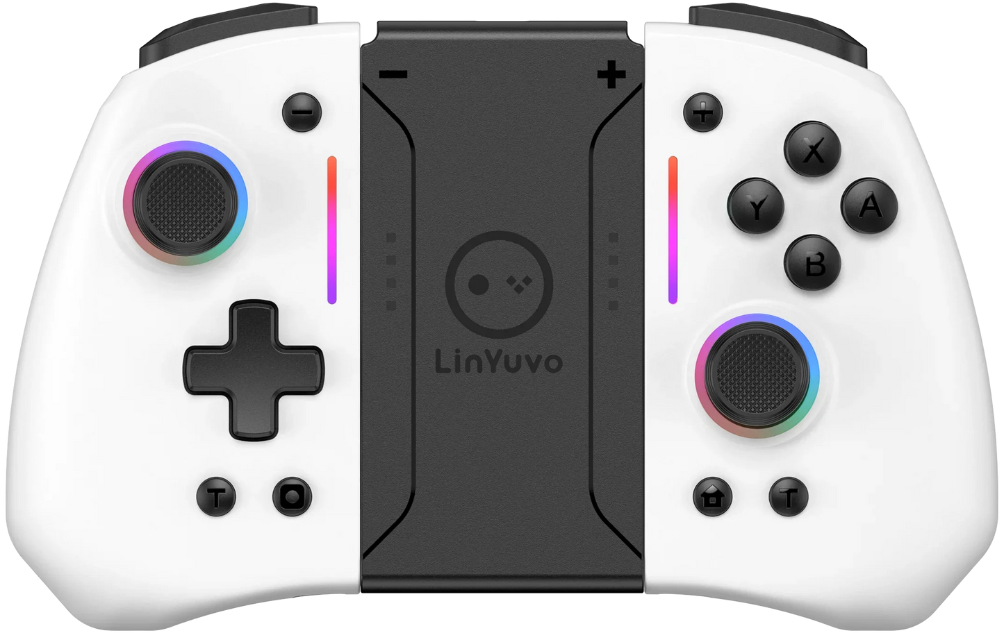 LinYuvo KS42 Meteor Light Wireless Joypad — 8-Color RGB Controller for Switch/Lite/OLED with Programmable Buttons, Turbo & Vibration
