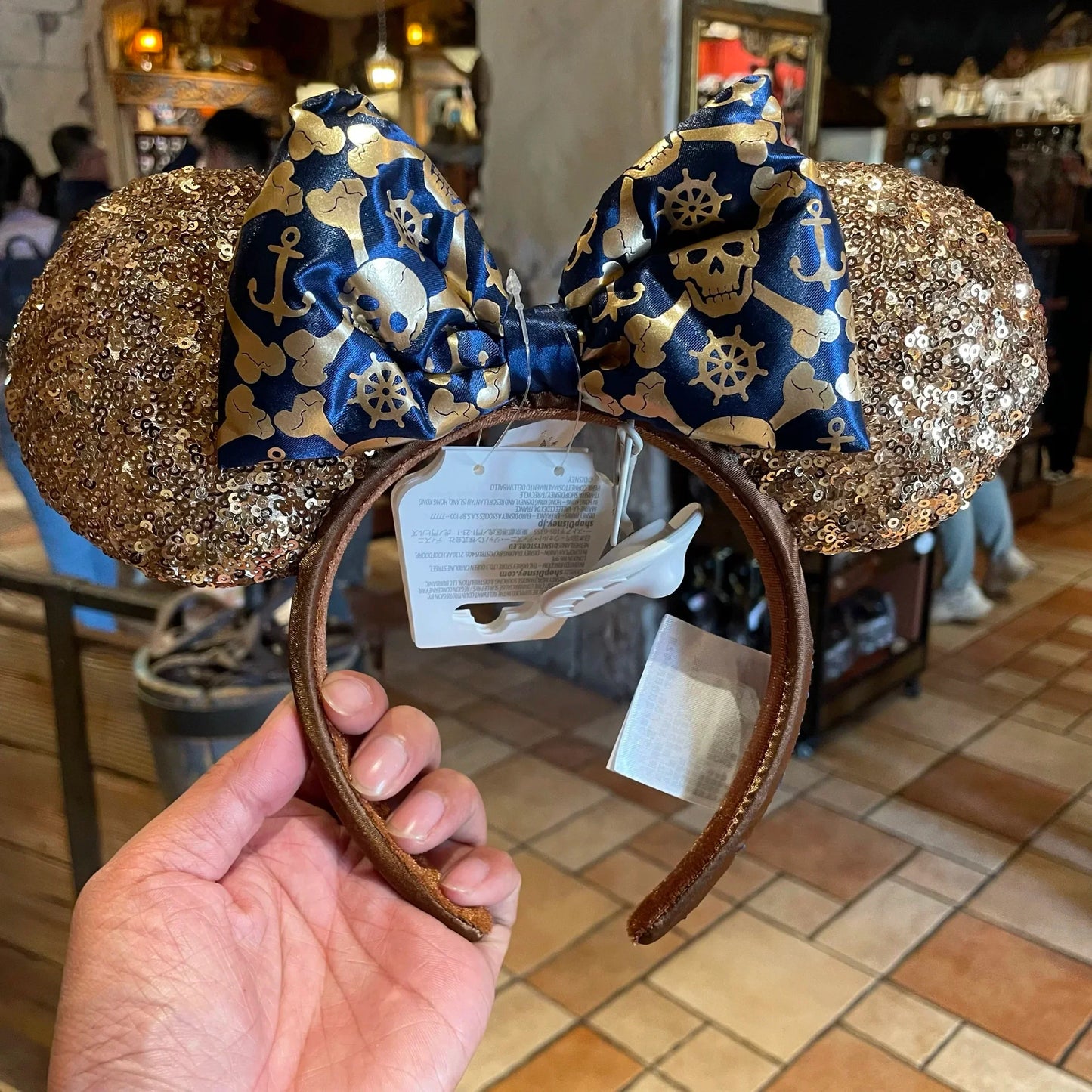 Disney Pirates of the Caribbean Minnie Headband – Shanghai Disneyland Pirate Series Hair Accessory