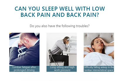 Breathable Memory Foam Lumbar Pillow — Car & Bed Cushion for Waist Support and Sleeping Comfort