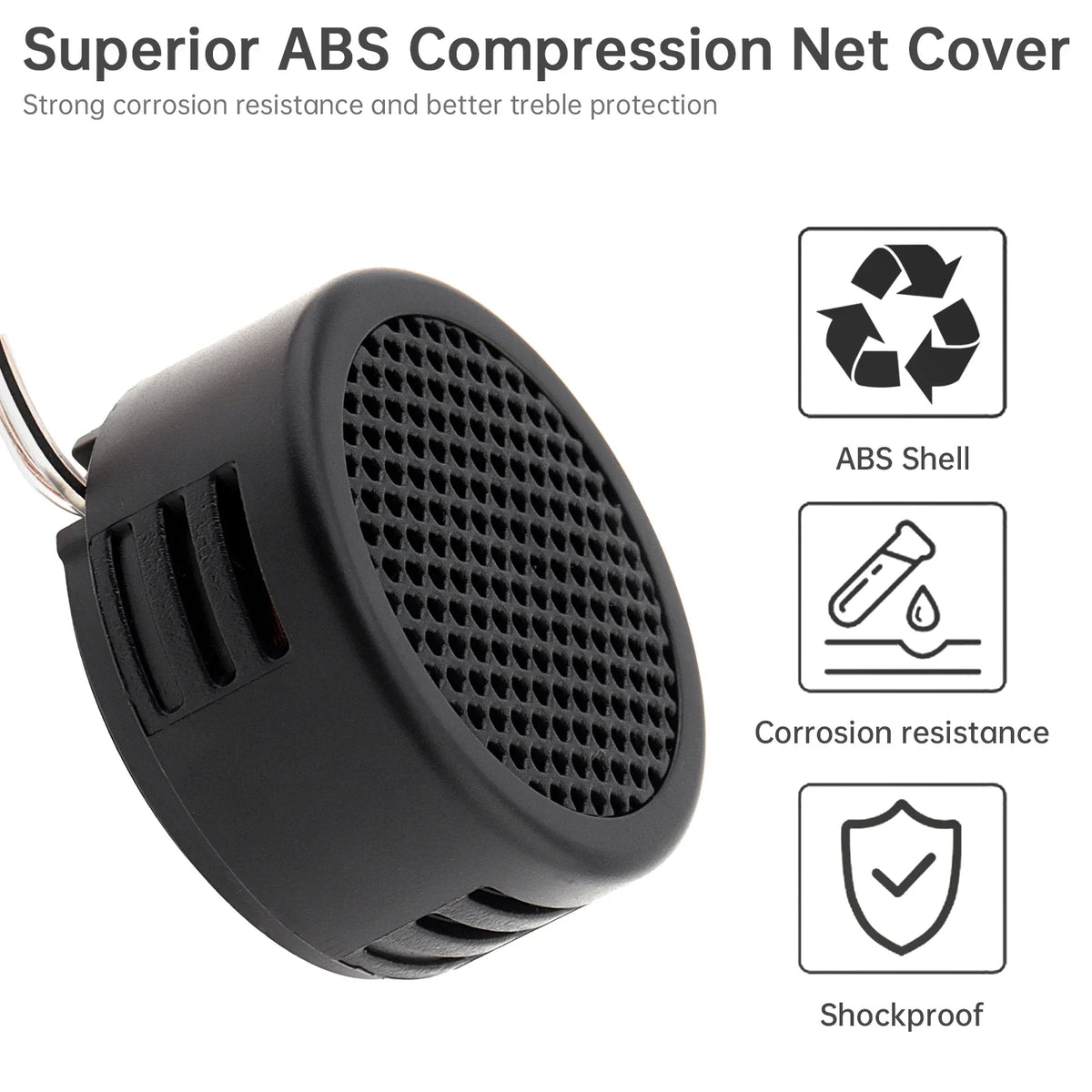 4PCS 500W Mini Dome Tweeter Speakers - High Frequency Car Audio System